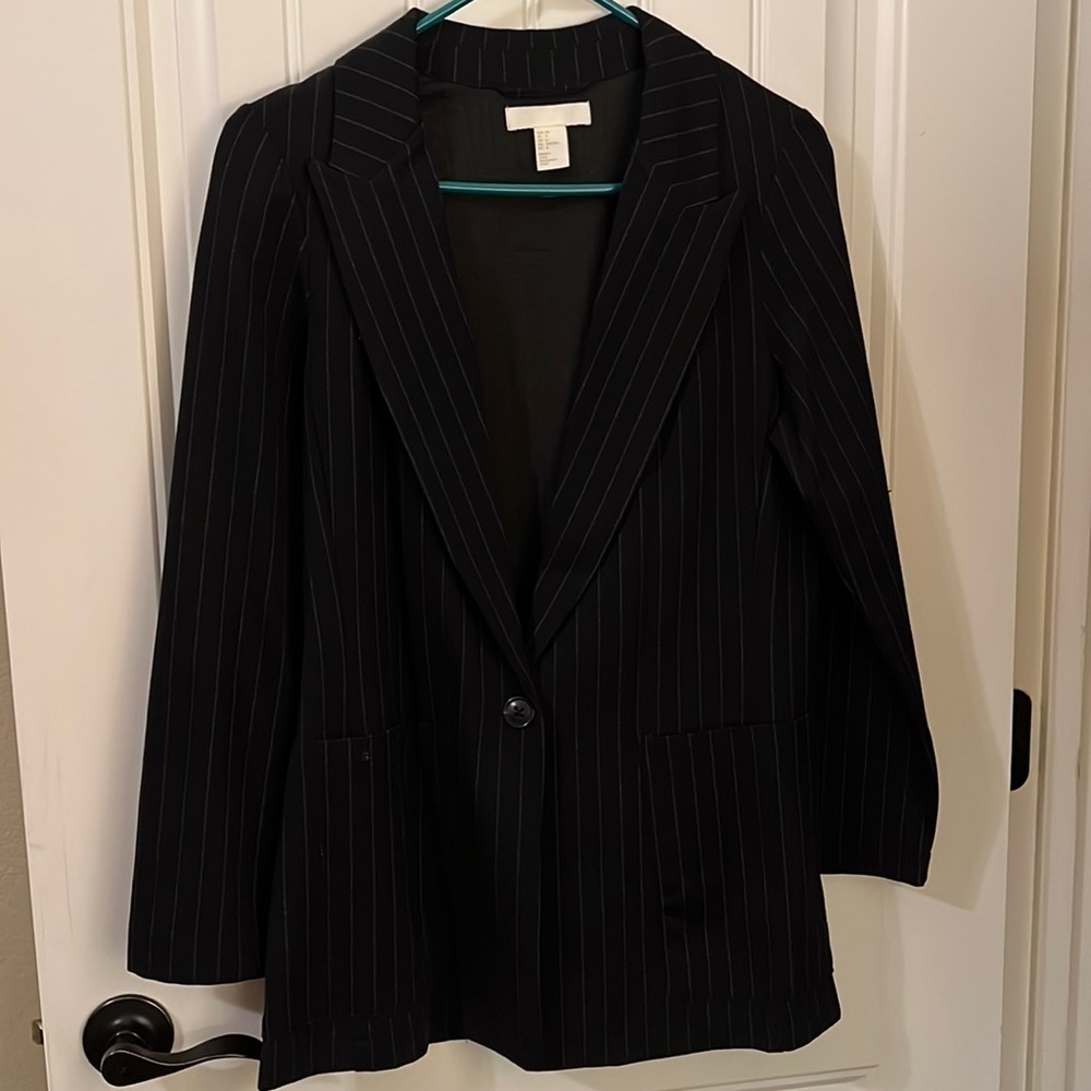 H&M Pin Striped Blazer Size 6